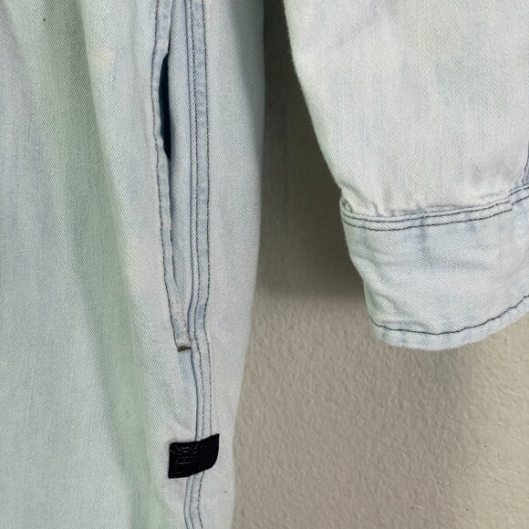 G-STAR RAW Womens Small Modern Arc 3D Shirt Light Wt Luda Denim Dress - Picture 11 of 16